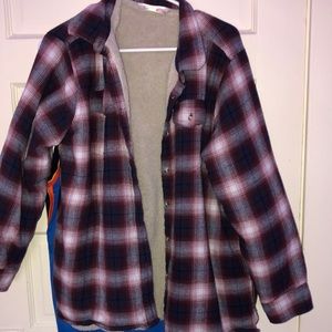 sherpa lined flannel (unisex)